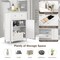 2-Door Freestanding Bathroom Cabinet with Drawer and Adjustable Shelf